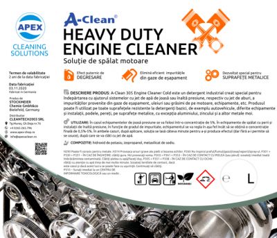 Solutie de spalat motoare A-Clean Heavy Duty Engine Cleaner